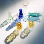 Nordic Colorful Glass Vase - Ins Transparent Design