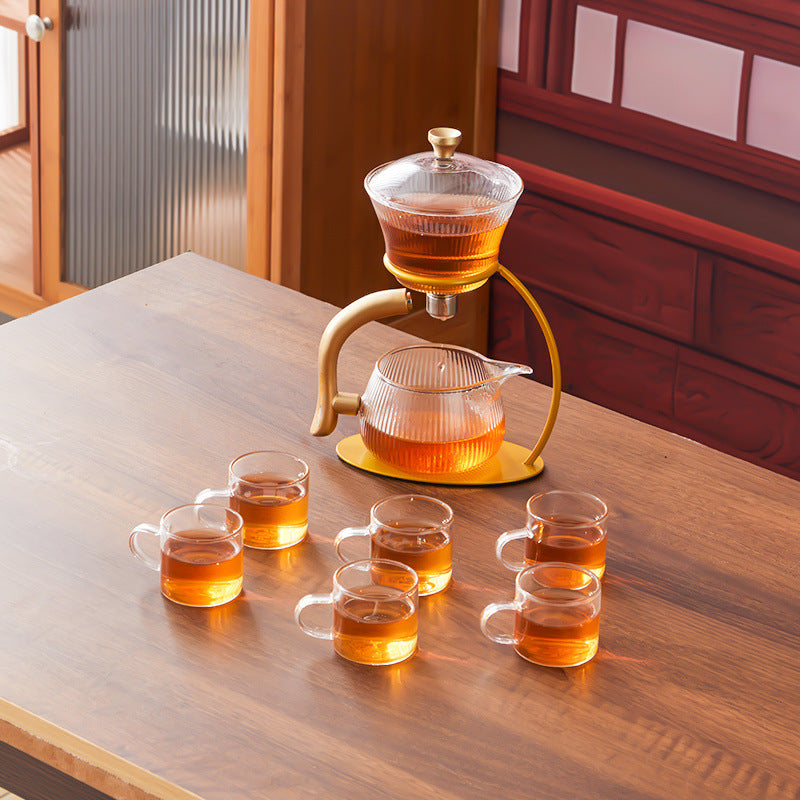 Automatic Glass Tea Set - Magnetic Anti-Scald Teapot