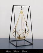 Nordic Iron Candle Holders - Block Candle Stand