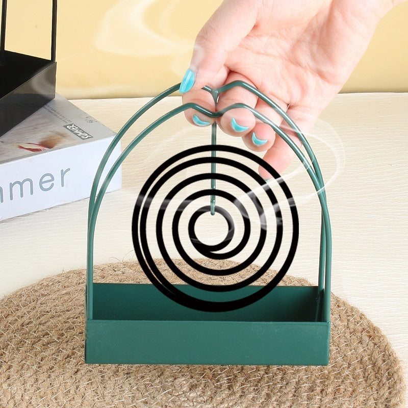 Creative Iron Triangle Incense Holder - Sandalwood Shelf