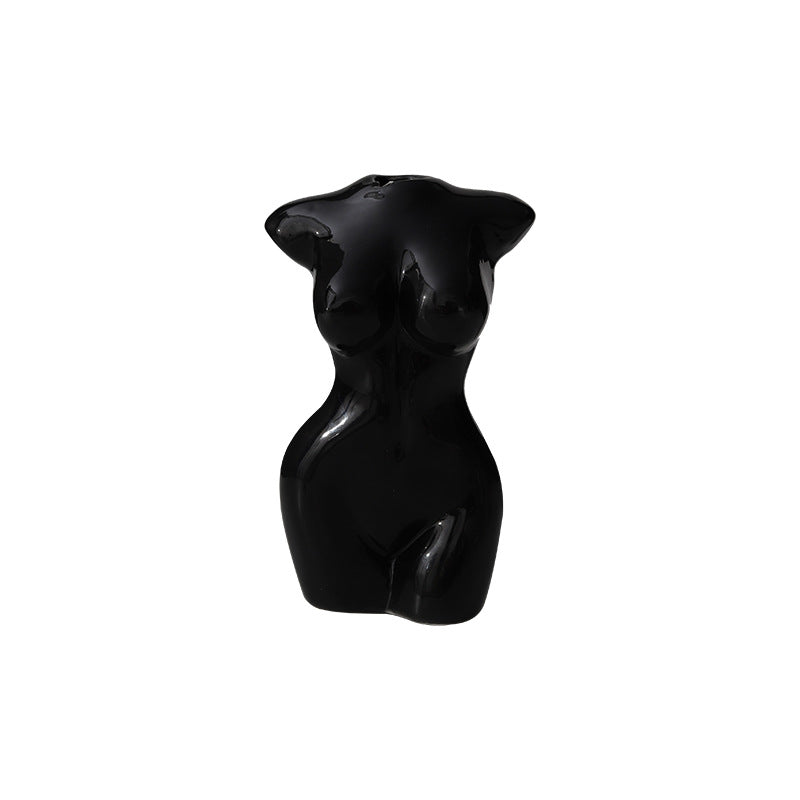 Ceramic Body Art Sculpture Vase - Decorative