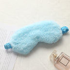 Fur blackout sleep eye mask