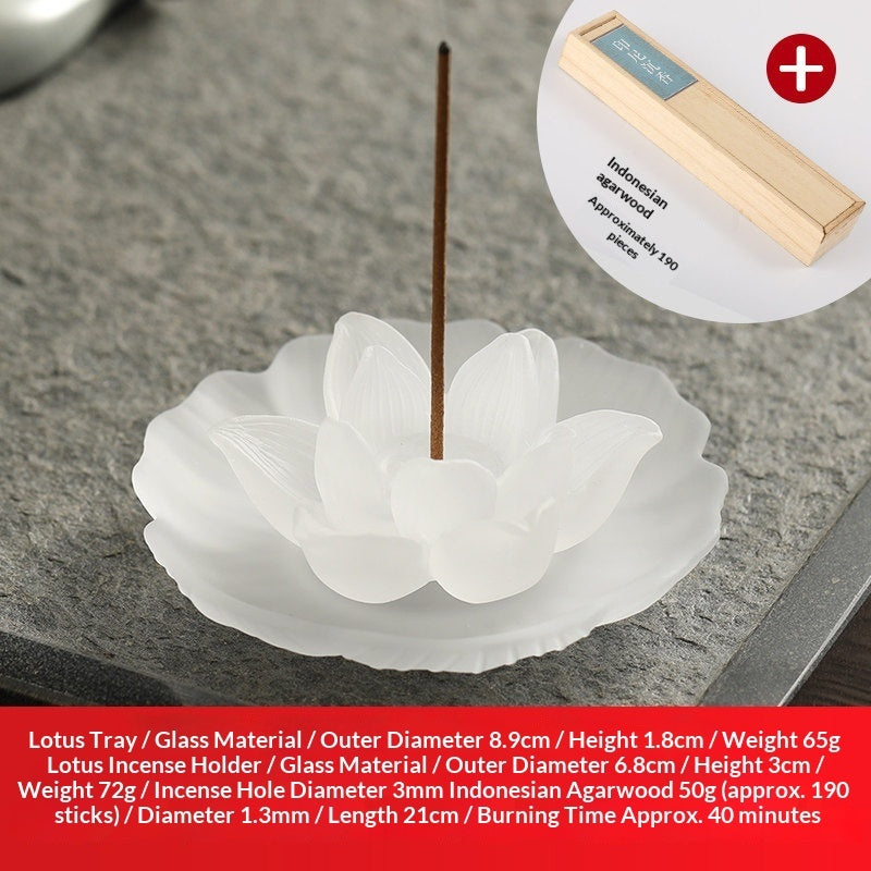 Chinese-Style Lusterware Incense Holder - Sandalwood Decor