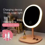 LED Circle Desktop Mirror