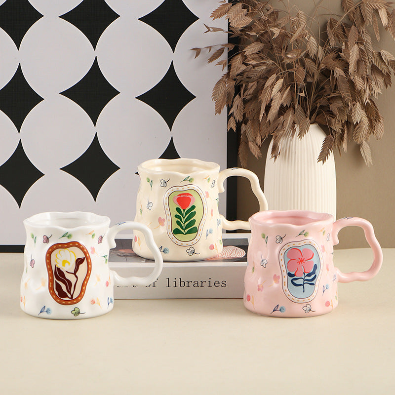 Creative Ceramic Mug Ladies Milk Breakfast Cup