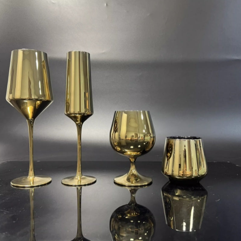 Golden Wine Glasses