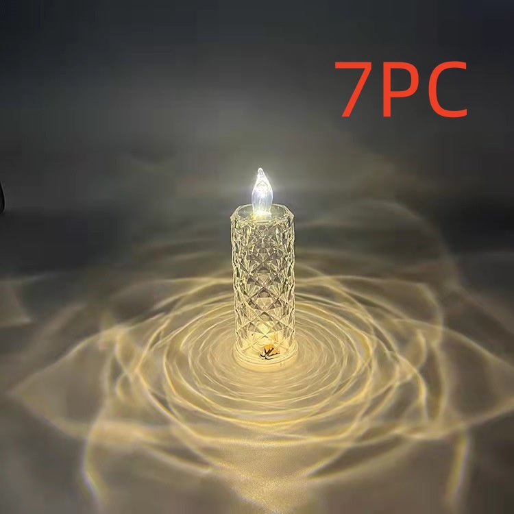 Rose Pattern LED Candle Light - Refraction Electronic