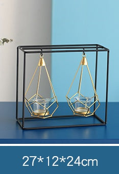 Nordic Iron Candle Holders - Block Candle Stand