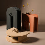 Nordic Geometric Art Vase - Modern Design
