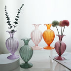 European Retro Glass Vase - Simple Big Belly Series