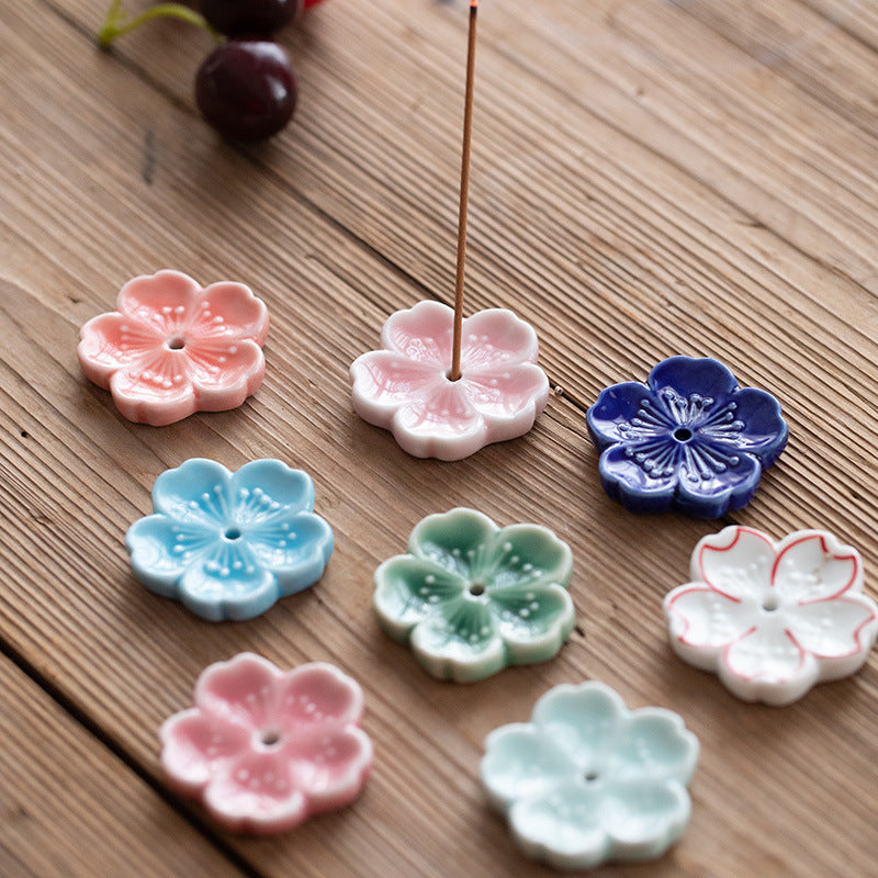 Cherry Blossom Incense Holder - Japanese Zen Decor