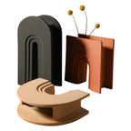 Nordic Geometric Art Vase - Modern Design