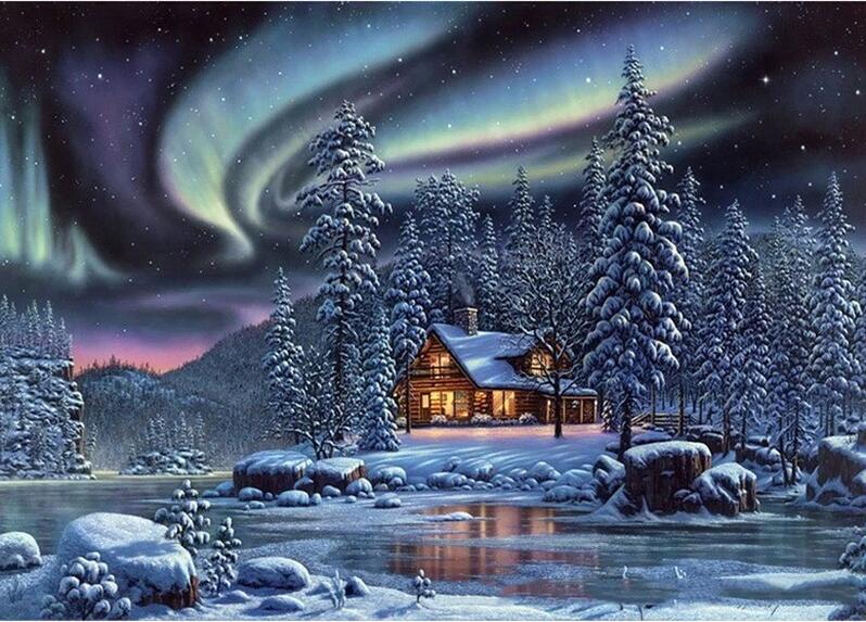 5D DIY Diamond Painting - Snow Scenic Embroidery