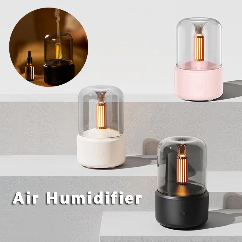 Candlelight Aroma Diffuser - LED Night Light Humidifier