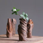 Vintage Bark Vase - Natural Rustic Design