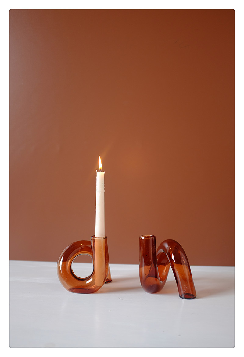 Nordic Glass Branch Candle Holder
