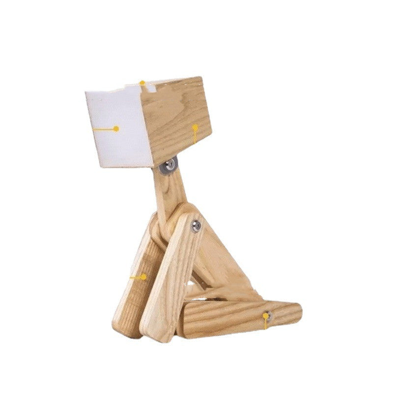 Wooden Dog Desk Lamp - Adjustable Children's Reading Light