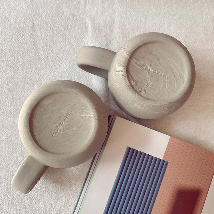 Matte Frosted Texture Mug - Large Capacity Microwaveable