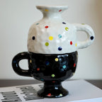 Personalized Simple Ceramic Creative Mug Hand-pinching Irregular