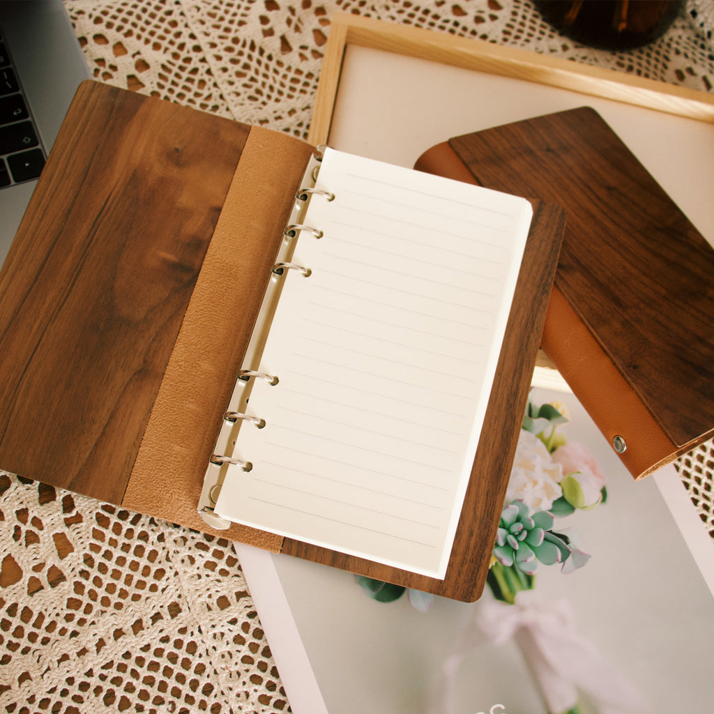 Walnut Loose-leaf Journal