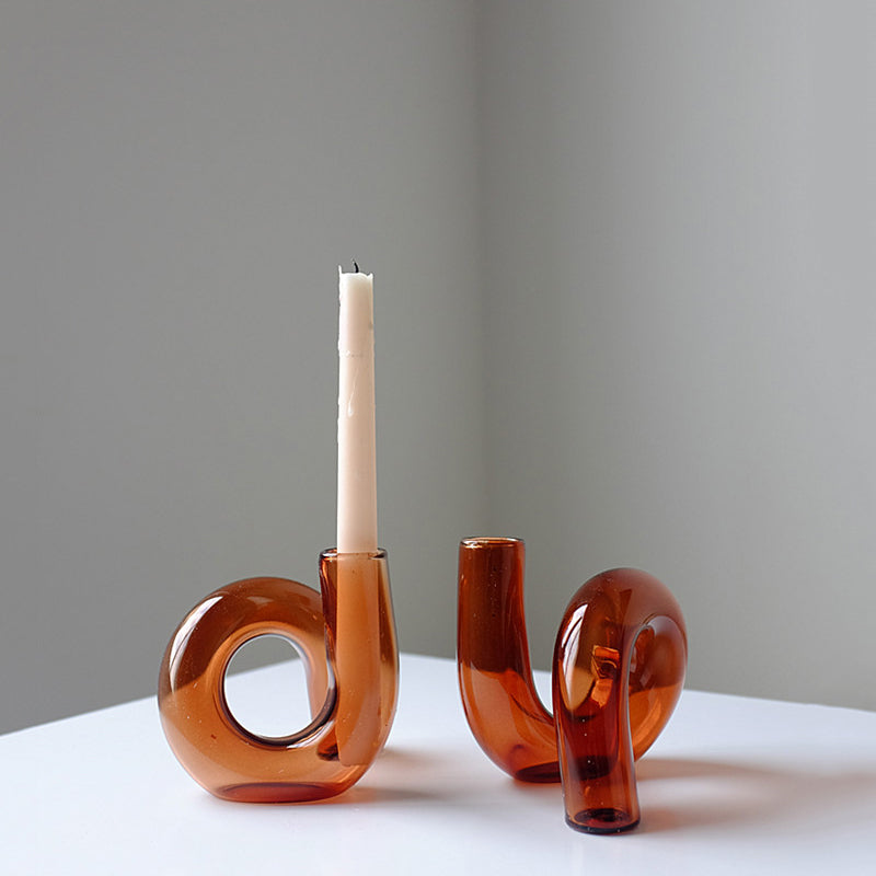 Nordic Glass Branch Candle Holder