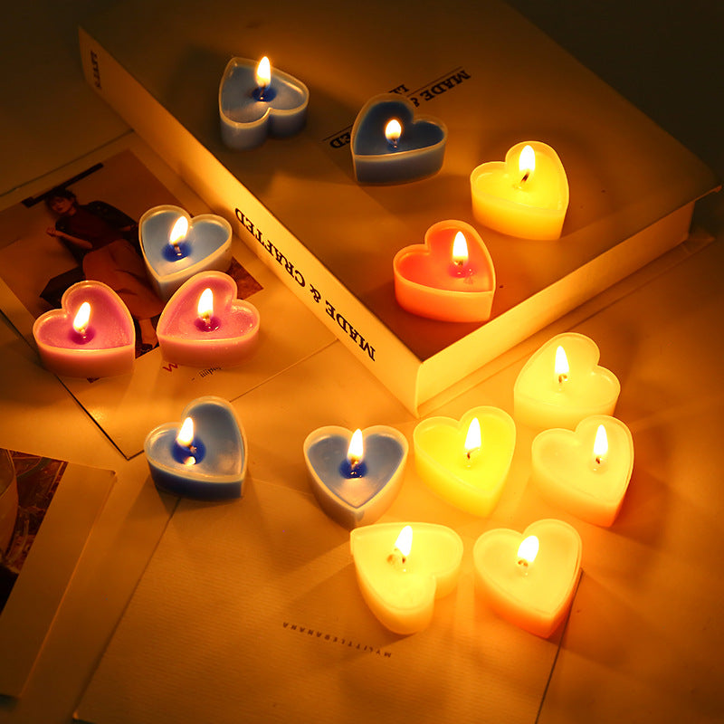 Heart-Shaped Aromatherapy Tealights - Romantic Gift