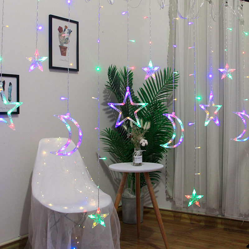 Star Light Curtain - Colorful Starry Hanging Lights