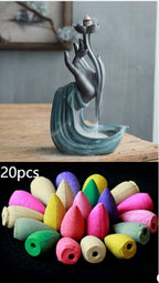 Indoor Incense Tower - Cone Burner with Smoke View