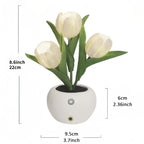 LED Tulip Table Lamp - Replica Flower Vase Desktop Decor