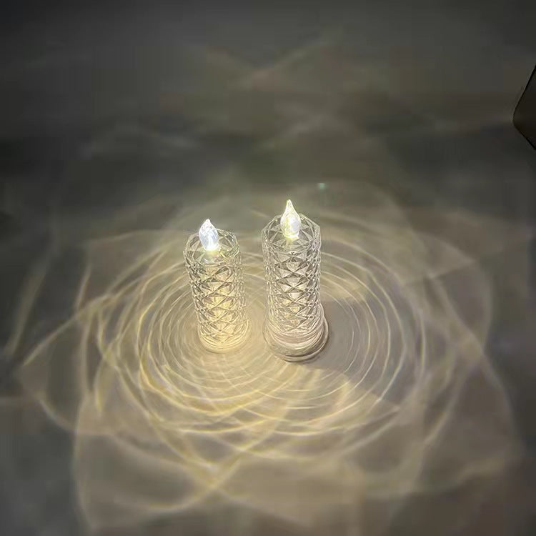 Rose Pattern LED Candle Light - Refraction Electronic