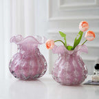 Glass Bag Flower Vase - Unique Shape