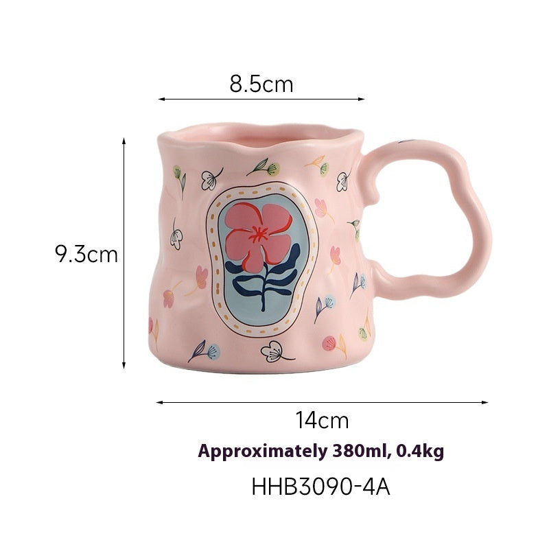 Creative Ceramic Mug Ladies Milk Breakfast Cup