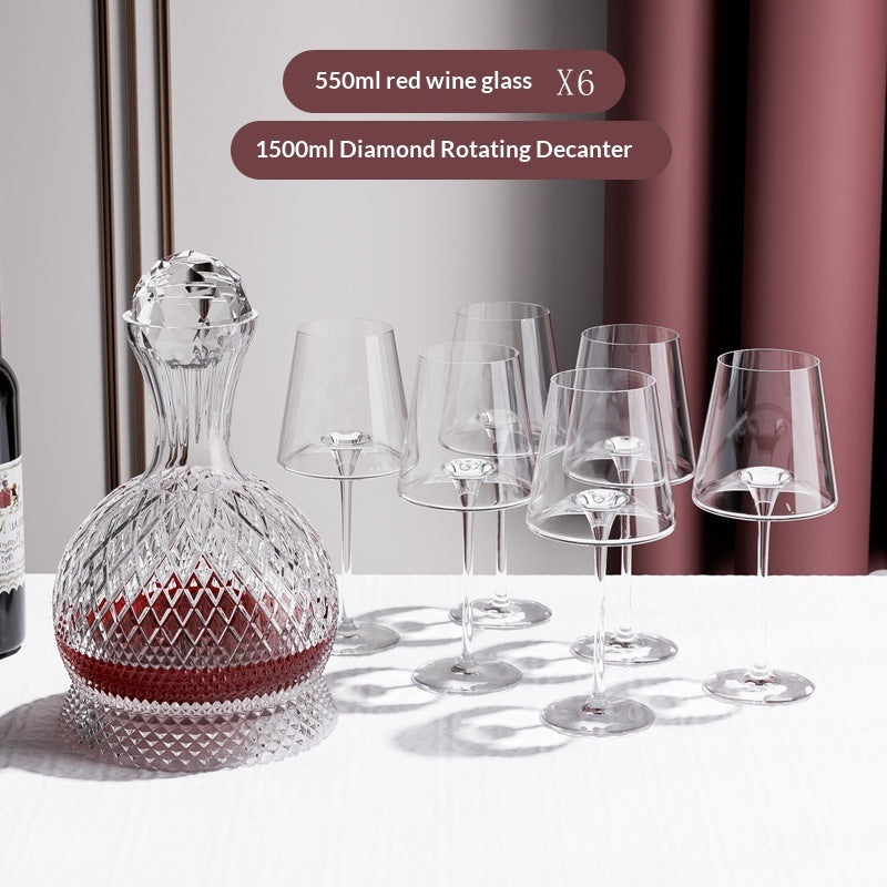 Premium Crystal Glass Red Wine Glass And Decanter Set