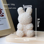 Rose Animal Soy Wax Candles - Puppy, Rabbit, Bear, Unicorn