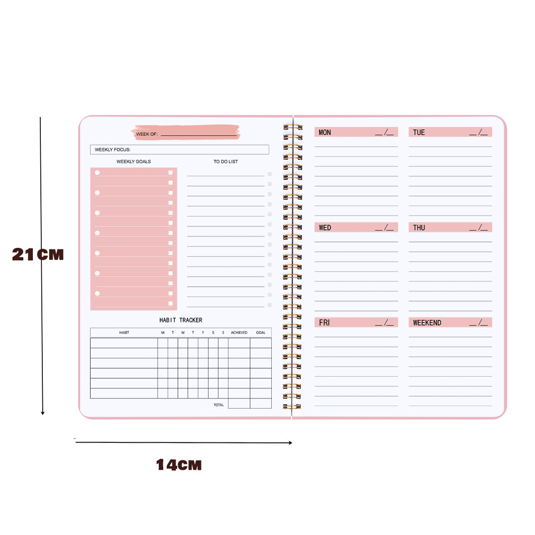 Non-Dated Weekly Planner