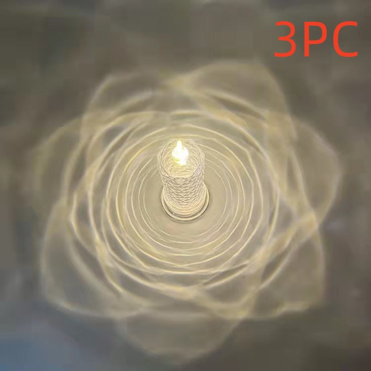 Rose Pattern LED Candle Light - Refraction Electronic