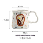 Creative Ceramic Mug Ladies Milk Breakfast Cup