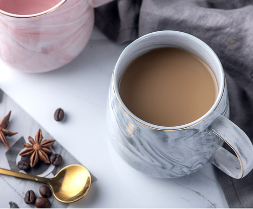 Ceramic Breakfast Mug - Cereal & Coffee Bowl Cup