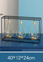 Nordic Iron Candle Holders - Block Candle Stand