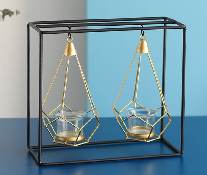 Nordic Iron Candle Holders - Block Candle Stand