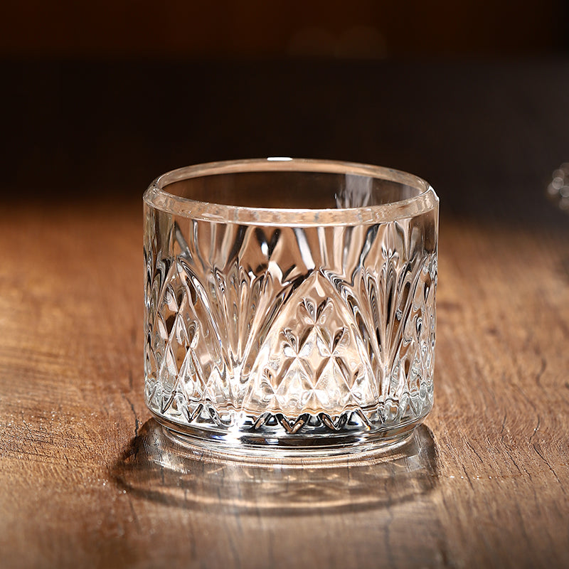 Stackable Engraved Glass Wine Glass Creative Cocktail Glass Combination