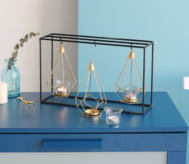 Nordic Iron Candle Holders - Block Candle Stand