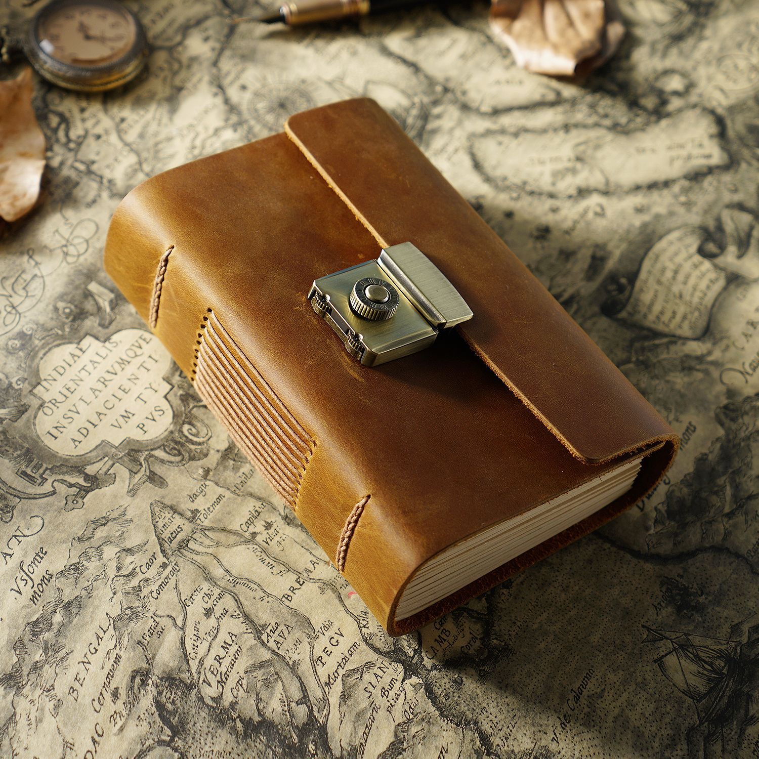 Vintage Cowhide Journal