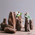 Vintage Bark Vase - Natural Rustic Design