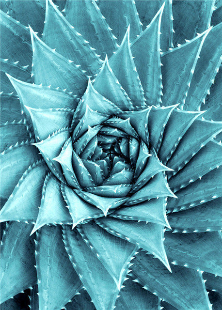 Cactus Flower Diamond Embroidery - Green Plant Design