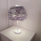 Feather Table Lamp - Bedroom Artistic Light