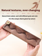 Black Walnut Backflow Incense Burner - Tea Ceremony Zen