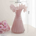 French Lace Dance Dress Glass Vase - Elegant