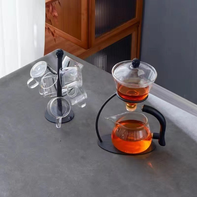 Automatic Glass Tea Set - Magnetic Anti-Scald Teapot