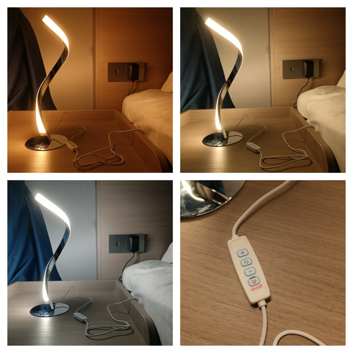 Snake Spiral Table Lamp - Bedroom Bedside Night Light